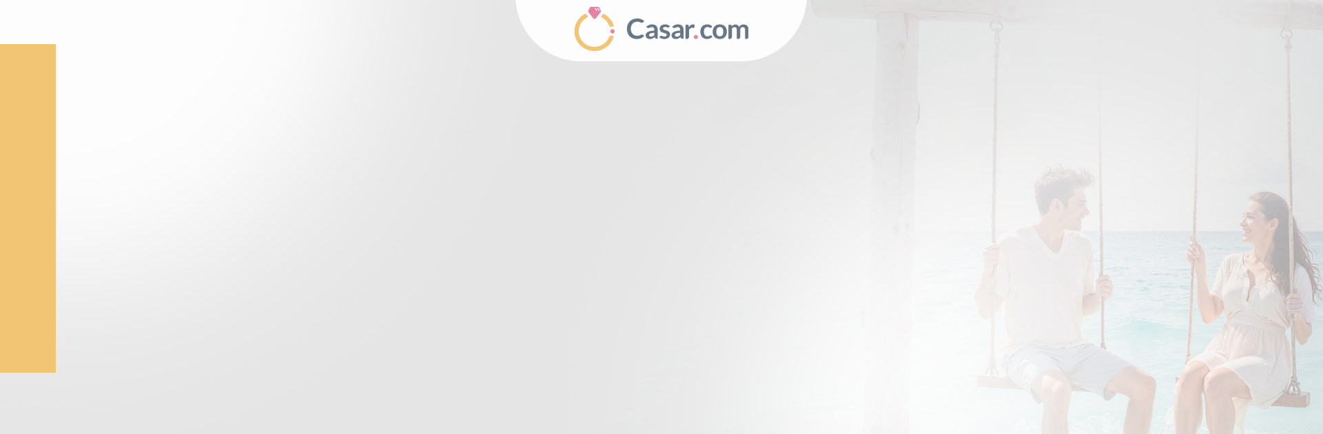 Promoção para site de casamento